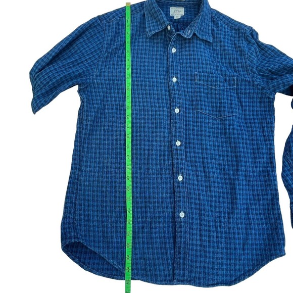 J.CREW Button Up Flannel Shirt Mens Size Medium Classic Fit Outdoor Chore Work - Picture 5 of 11